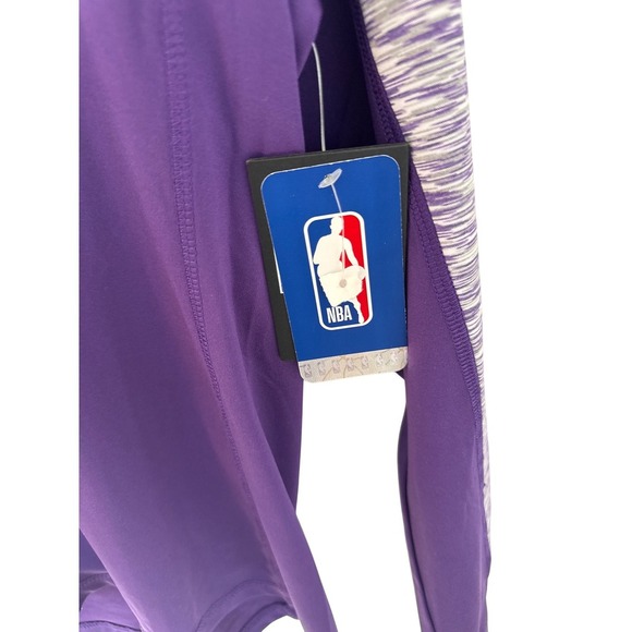 New Era NBA Los Angeles Lakers Purple Half Zip Pullover Jacket Women's - Picture 4 of 5